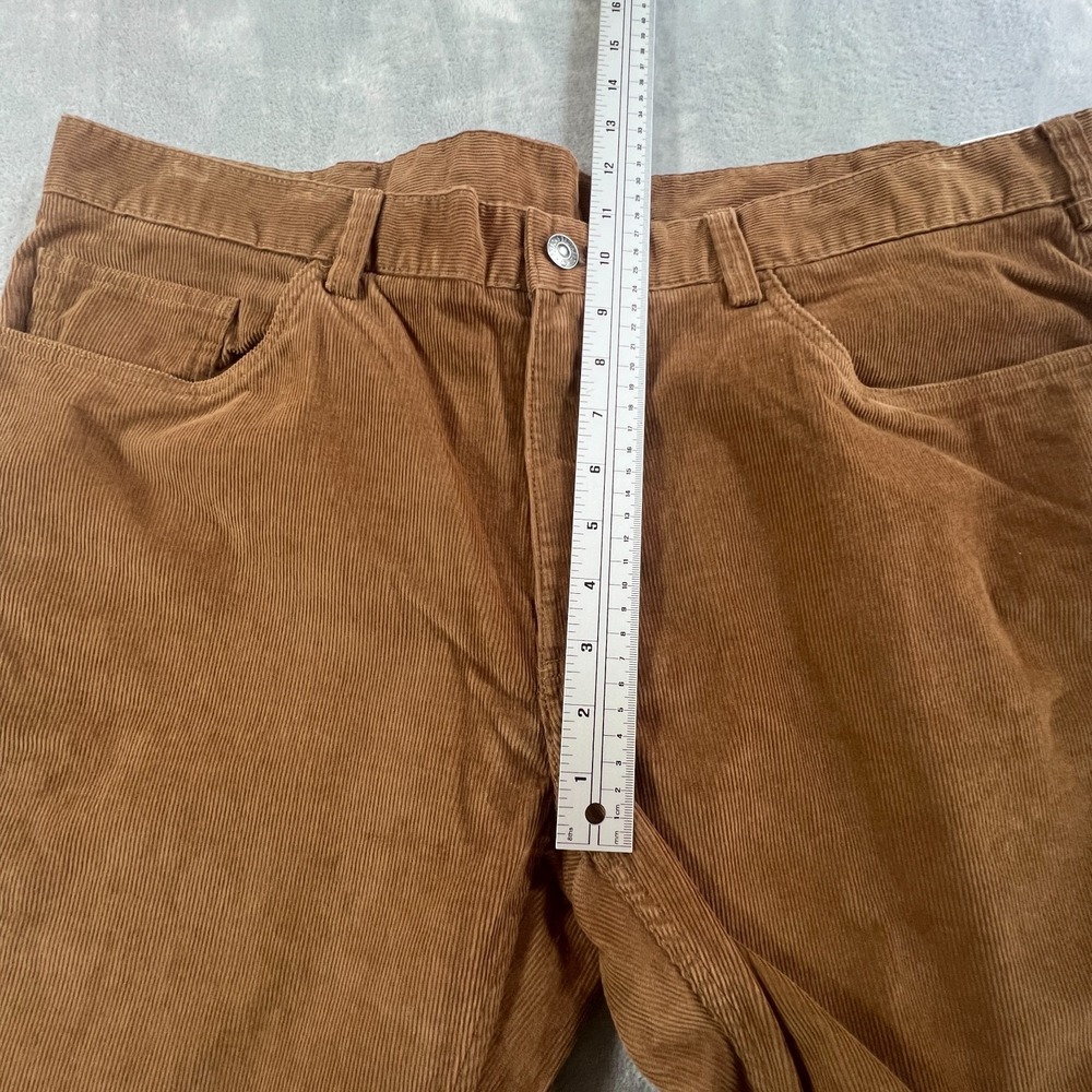Brooks Brothers Brown Corduroy Pants Mens 40x30 Straight Classic Cotton Stretch - Picture 6 of 14